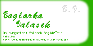 boglarka valasek business card